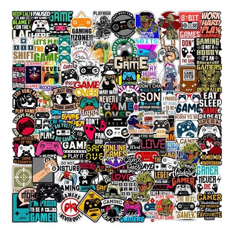 Gaming Vinyl Stickers .